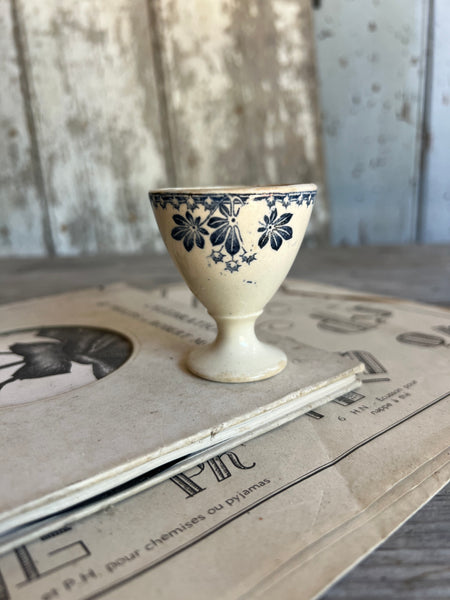 Vintage French Transferware Eggcup
