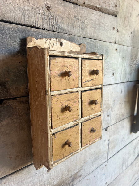 Vintage French Chippy Paint Drawers