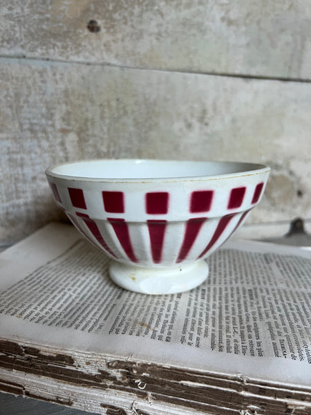 Stripe French Vintage Pink Cafe au Lait