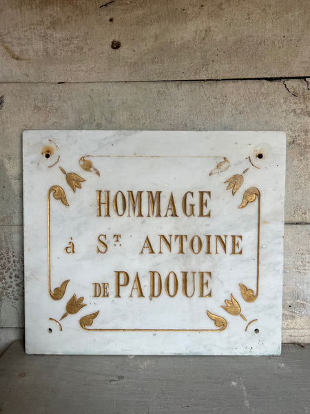 Antique French wall plaque