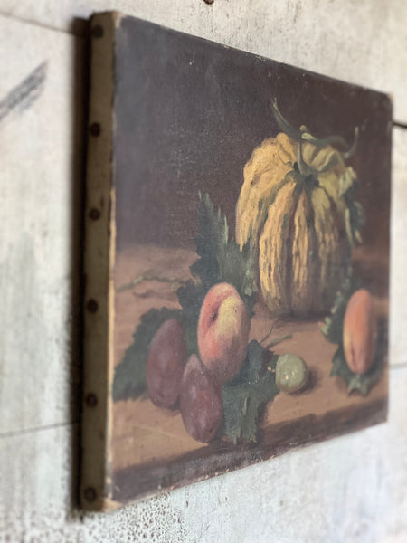 Pumpkin & Fruit Oil Painting on Canvas