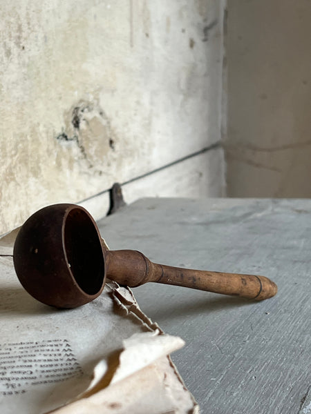 Mini Vintage French Olive Spoon