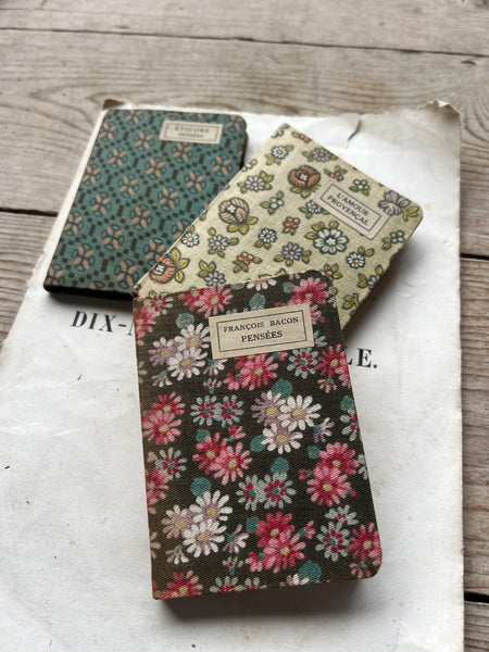 Miniature Fabric French Books for Styling