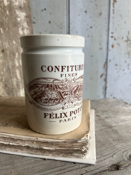 Vintage French Felix Potin Jar