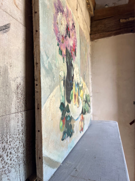 Large French Floral Paintng