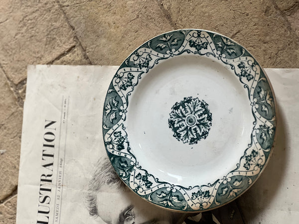 Sweet French Transferware Plate