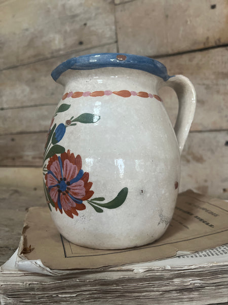 Large Vintage Painted Jug