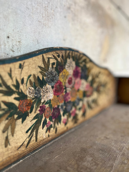 Antique hand painted shelf