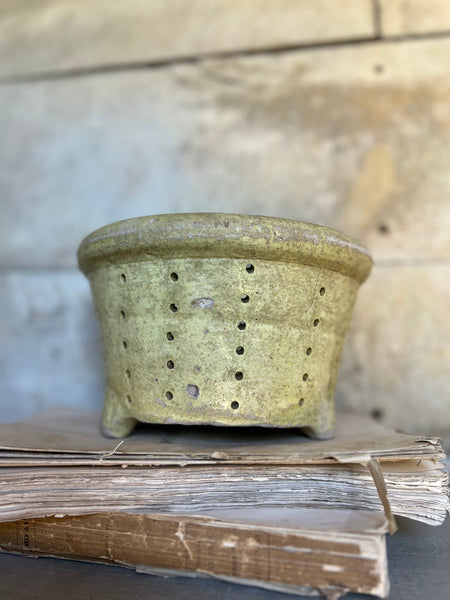 Large Yellow Vintage French Faiselle Cheese Mould
