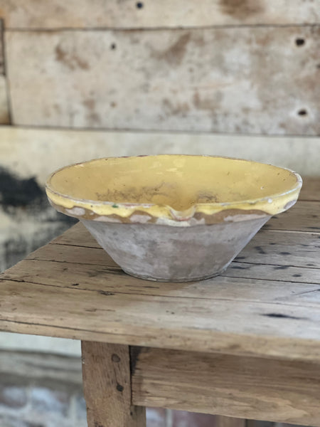 Antique Earthenware Bowl from France