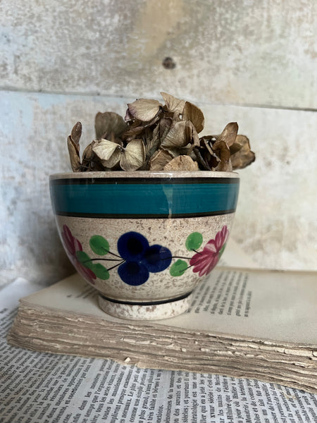 Floral Rustic Crazed Cup