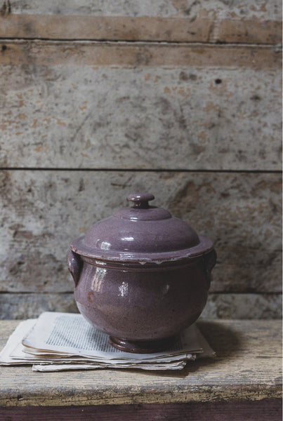 Gorgeous Lidded French Antique Pot