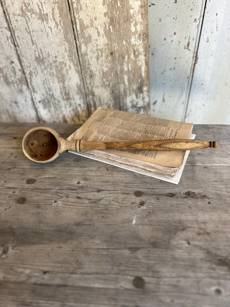 Vintage French Olive Spoon