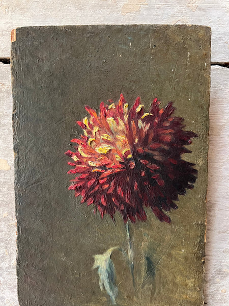 Small Floral Oil on Board