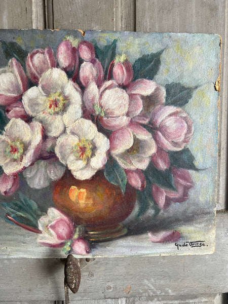 Floral Oil on Board