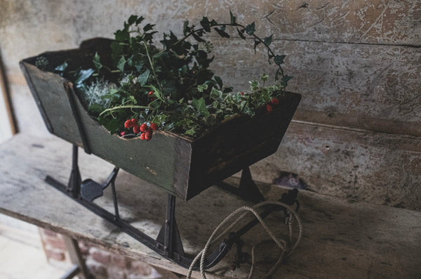 Antique Green Sleigh