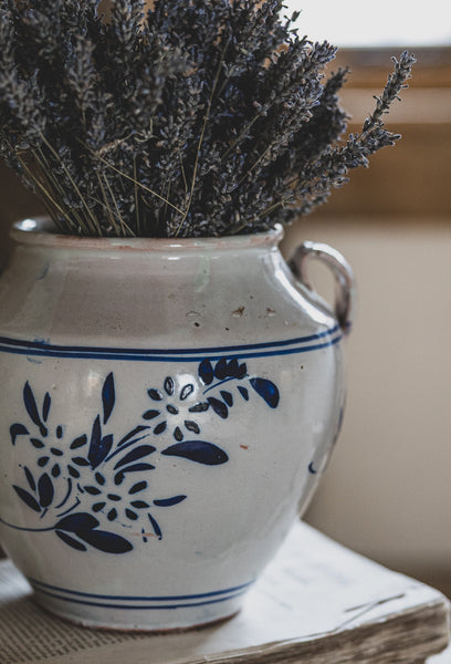 Floral Stunning Italian Confit Jar Large