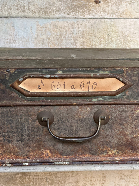 Vintage French Documents Box