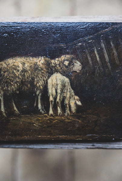 Antique Famous Charles Jacque Barbazion Sheep 1855