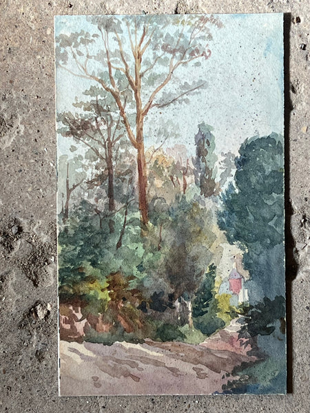 Landscape Watercolour Painting on Card