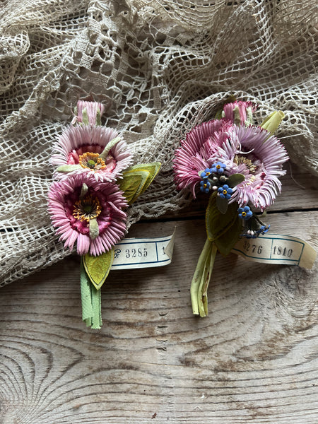 Antique French Fabric Flower