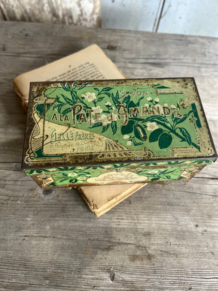 Antique French Soap Tin