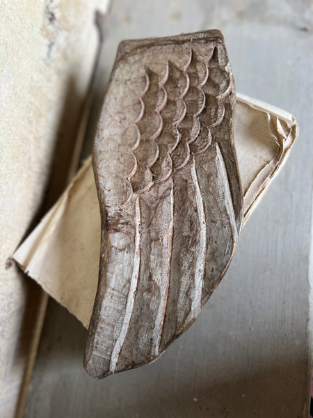 Antique Wooden Carved Wing