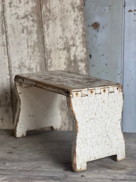 Large Vintage French Stool
