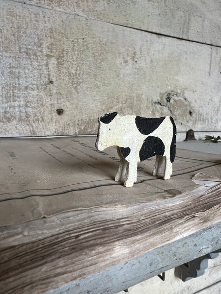 Vintage Wooden Cow