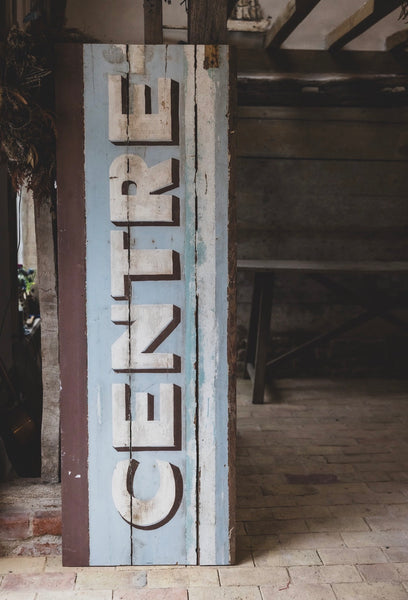 Vintage French Centre Sign