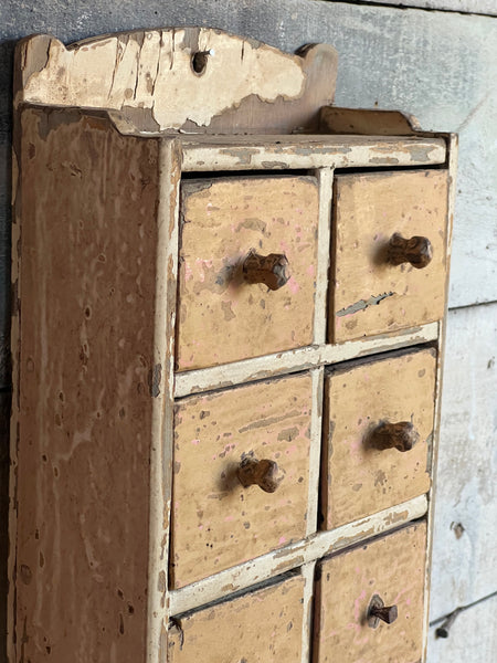 Vintage French Chippy Paint Drawers