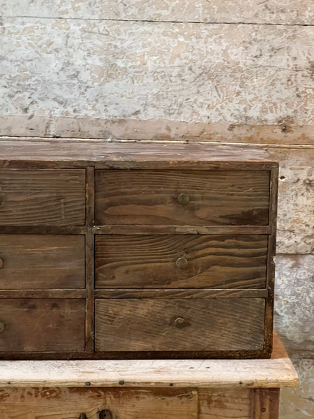 Vintage French Bank of Drawers