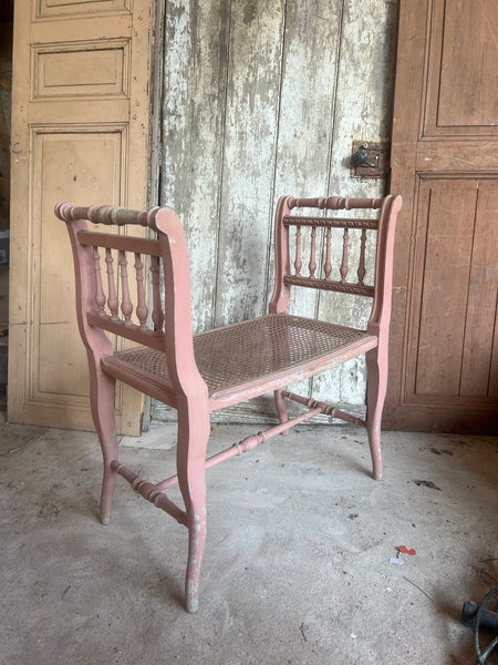 Vintage Chippy Paint Hall Seat