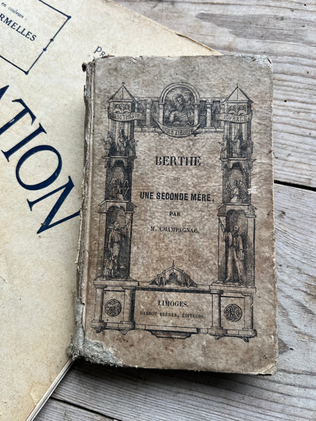 Antique Rustic French Book