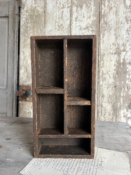Vintage Wooden Cubby