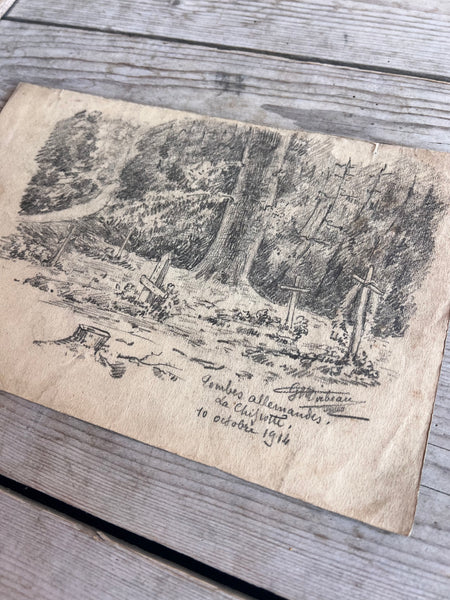 War Memorial Art, Trench Sketch 1914