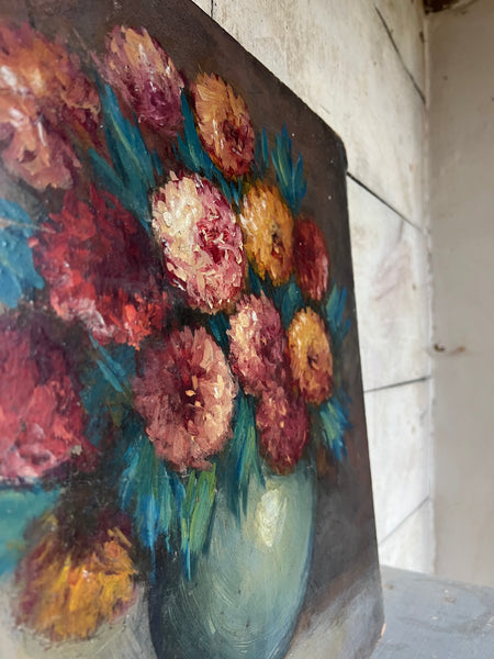 Floral Oil on Board