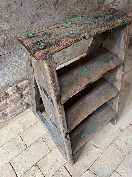 Large Vintage Rustic French Steps