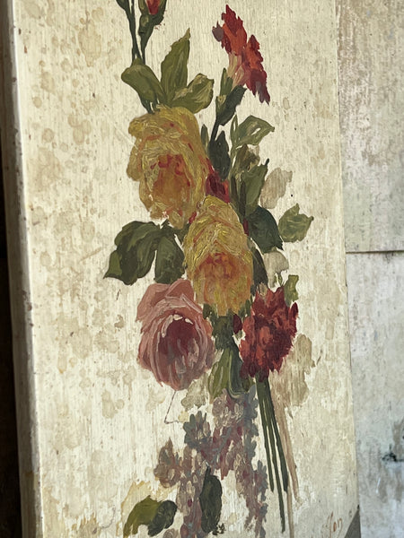 French Floral Oil Painting