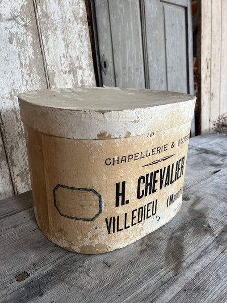 French Vintage Branded Hat Box