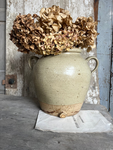 Large Handled French Confit Jar