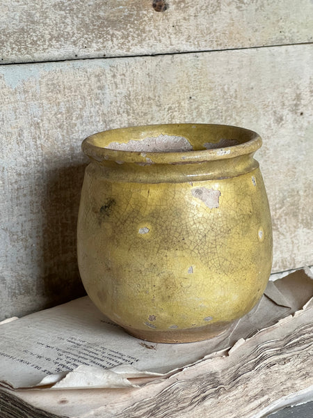 Antique Rustic Confiture Pot