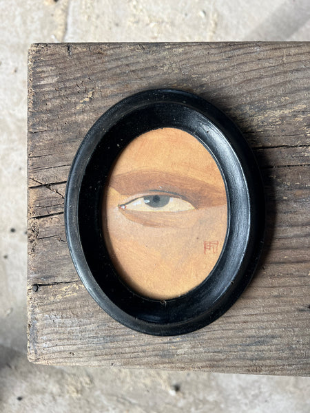 Antique Small French Eye Painting