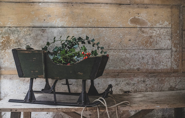 Antique Green Sleigh