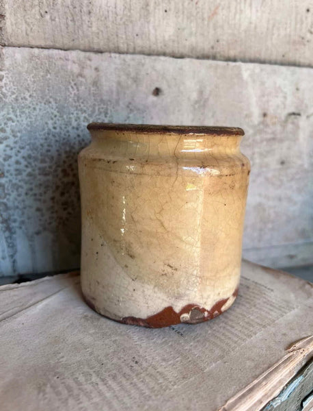 Antique Rustic Confiture Pot