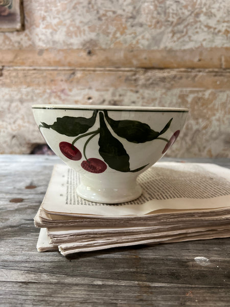 Beautiful Cherry Rustic Cafe au Lait Bowl