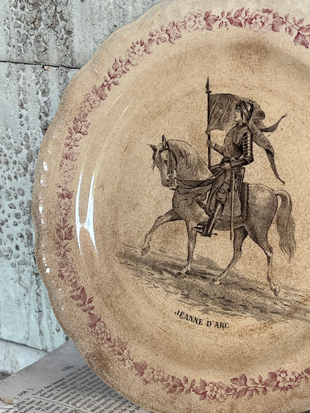 Vintage Joan of Arc Plate