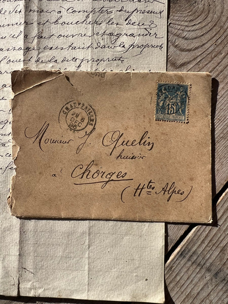 Sweet Antique French envelope