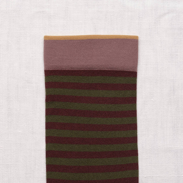 Bonne Maison Cypress Striped Socks