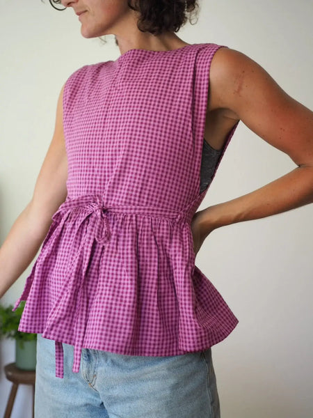 Winnie Pinny - Fig Check Cotton